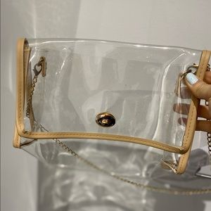 Beige clear purse. Never used